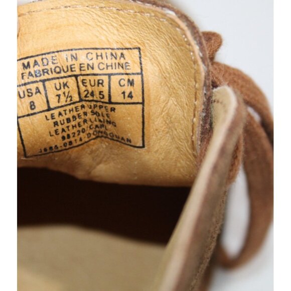 Polo Ralph Lauren Brown Suede Leather Chukka Boots Size 8 Boys NEW NWOB - Picture 6 of 7